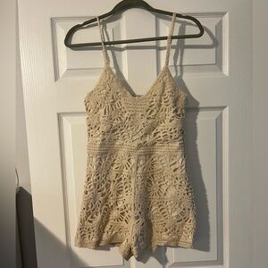 Zara crochet romper